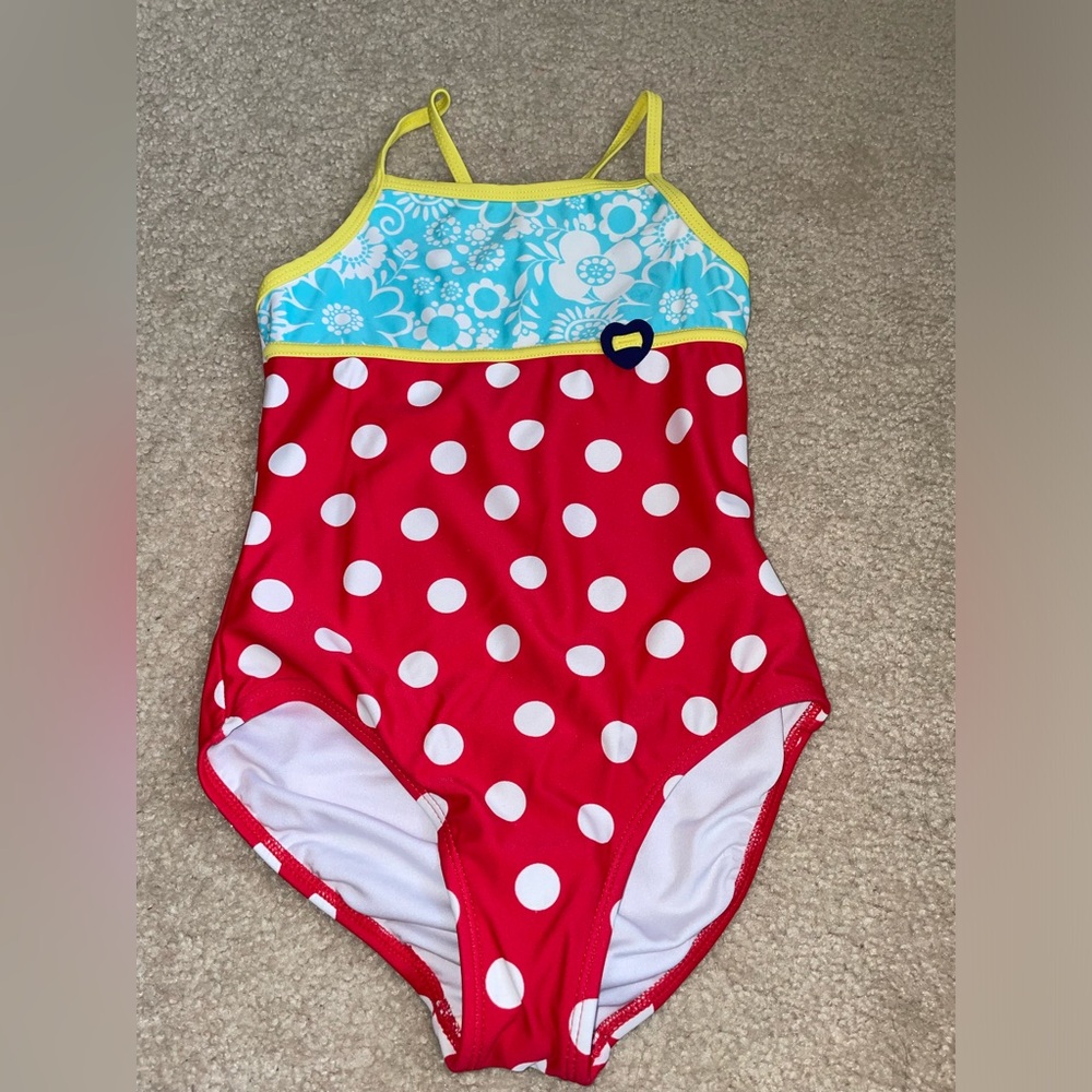 Hanna Andersson Red and White Polka Dot One Piece